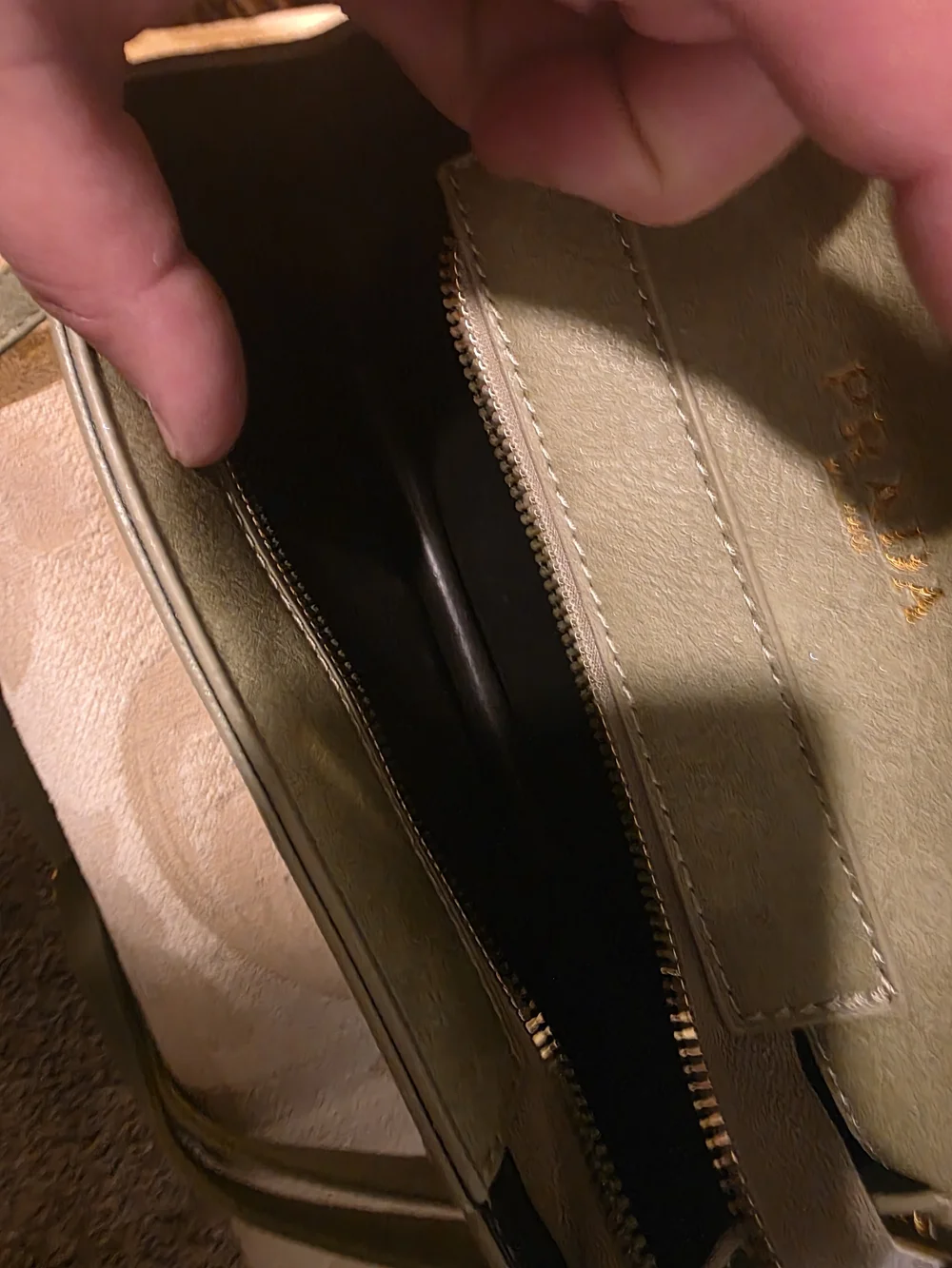 PRADA Green Chain-Accent Crossbody Bag